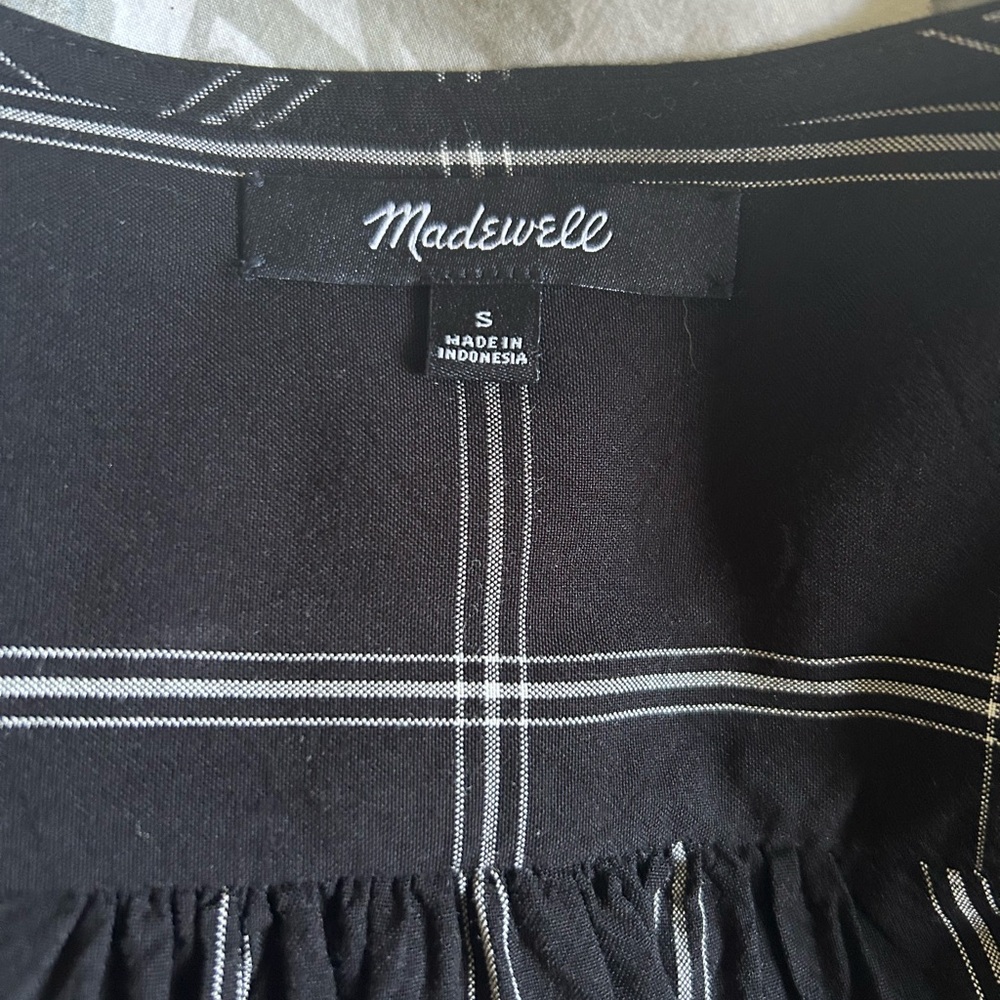 madewell | wrap top - windowpane - Picture 8 of 9